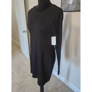 Black Long Sleeve | Bodycon Mini Dress | Open Back | Brand: Edikted | Size XL